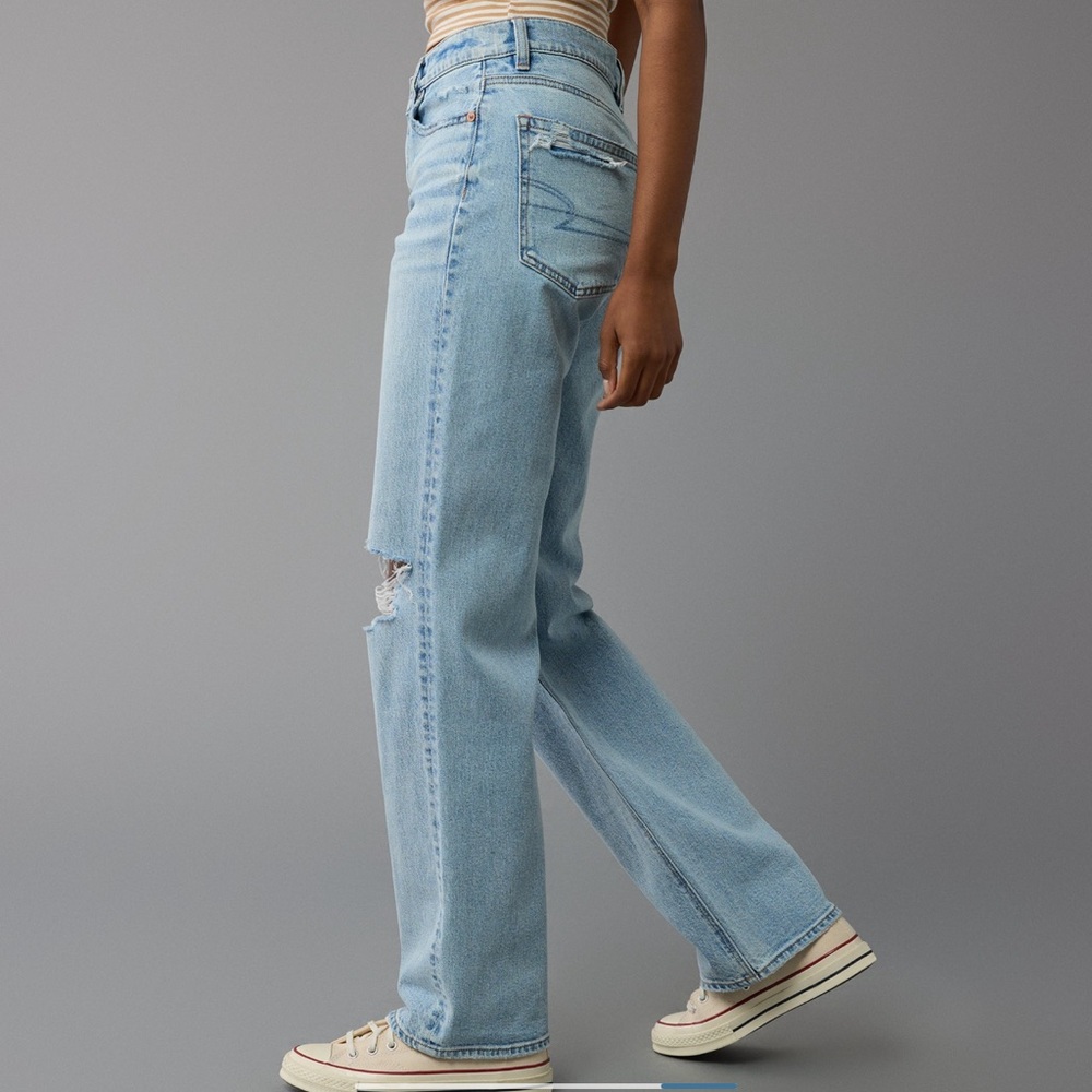 High-Waisted Stovepipe Jean, Ripped - Picture 7 of 8